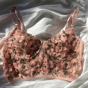 floral underwire tank top